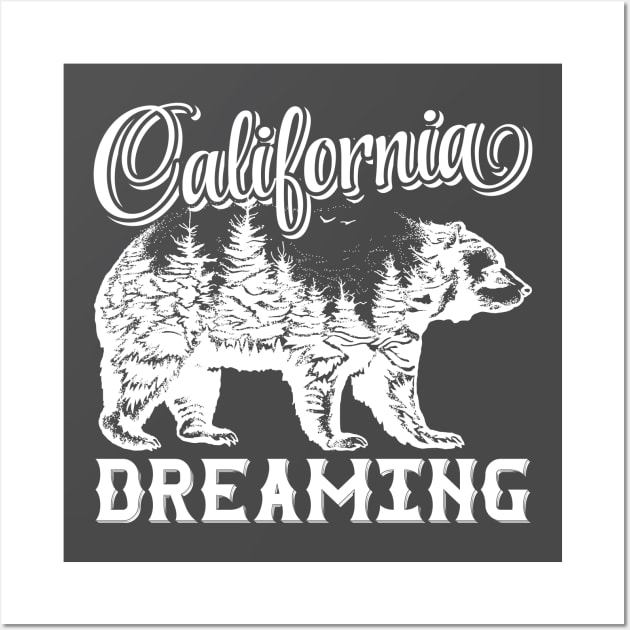 California Dreaming Bear Wall Art by Dreaming Olga
